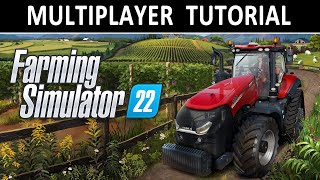 Farming Simulator 22  MULTIPLAYER TUTORIAL [upl. by Eerak2]