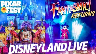 10k Subscriber Party  Fantasmic Friday amp Castle View Fireworks Disneyland LIVE  Club Pixar Fest [upl. by Hamian]