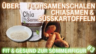 3 FIT amp GESUND zur SOMMERFIGUR  Über Flohsamen Chiasamen amp Süsskartoffeln Vegan Ernährung 2015 [upl. by Hutchins]