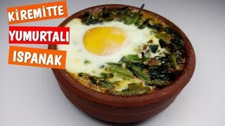 Kiremitte Yumurtalı Ispanak Tarifi [upl. by Noval]