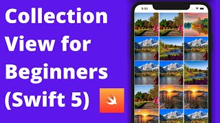 Create Collection View for Beginners Swift 5 Xcode 12 iOS  2020 iOS Development [upl. by Nioe]