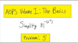 AOPS Volume 1 The Basics Problem 5 [upl. by Eilasor]