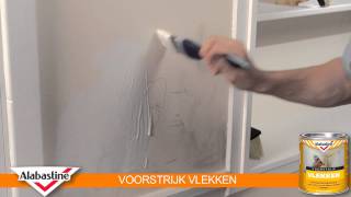 How to  Voorstrijk Vlekken  Alabastine [upl. by Nostets]