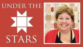 Make a Under the Stars Quilt with Jenny Doan of Missouri Star Video Tutorial [upl. by Ahsienaj]