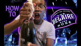 How to open a Bottle of Luc Belaire Rare Rosé [upl. by Jurdi]