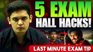 Last Minute Exam Tips🔥 5 Secret Exam Hall Hacks Prashant Kirad [upl. by Ty]