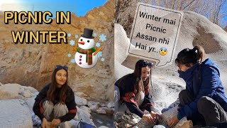 Part 1  Picnic in winter ☃️ladakh winterinladakh vlog winter [upl. by Earised165]