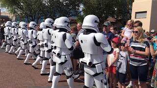 March of the first order Storm troopers march at Disney World Florida [upl. by Claman956]