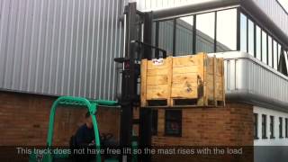 Forklift Truck Free Lift Demonstration [upl. by Nac]