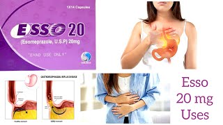 Esso 20 mg uses in Urdu Hindi  Esomeprazole [upl. by Corena]