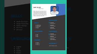 simple resume template careeradvice resumeformat resume careertips cv tutorial resumetemplate [upl. by Loriner]