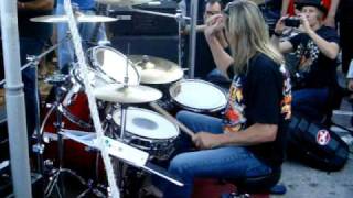 Nicko McBrain plays The Trooper  Up close footage of just Nicko [upl. by Boeschen]