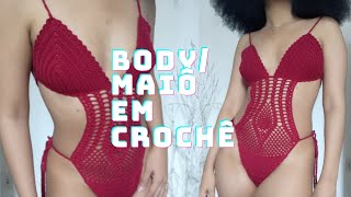 Maiô em Crochê Body Crochet Biquíni em Crochê [upl. by Maribel]