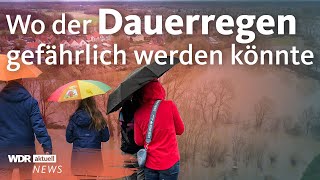 Hochwasser in Deutschland Dauerregen und Überflutungen in NRW gehen weiter  WDR aktuell [upl. by Cara]