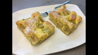 Thermomix TM 5  Schneller RhabarberVanilleKuchen vom Blech  Thermilicious [upl. by Ariak]