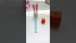 Use paper cups to make a rabbit that eats carrots youtubeshorts showbie nyscate trending diy [upl. by Moyers]