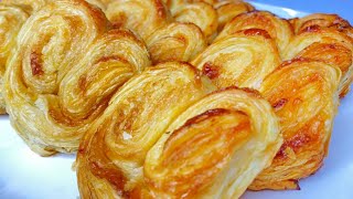 Sweet Palmiers Puff Pastry [upl. by Etteb]