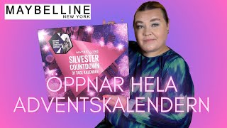 ÖPPNAR MAYBELLINE ADVENTSKALENDER 2023 [upl. by Akinor]