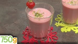 Smoothie aux fraises  750g [upl. by Jablon379]