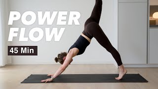 Power Flow 45 Min  Vinyasa Yoga für den ganzen Körper  Mittelstufe amp Fortgeschrittene [upl. by Jollenta544]