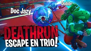 Le premier Deathrun TRIO avec des mécaniques jamais vues  Avec Doc Jazy sur Fortnite Créatif [upl. by Carie]