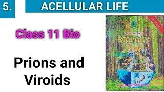 Prions and Viroids  Acellular Life chapter 5 Class 11 [upl. by Judson]