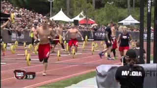 2012 CrossFit Games  Ball TossTrack Triplet Men Heat 3 [upl. by Stodder493]