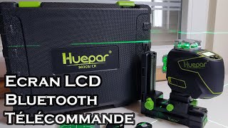 HUEPARCOM  S03CGCR  présentation et test du niveau laser bluetooth  écran LCD intégré [upl. by Ayak75]