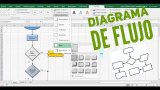 🔰Cómo hacer un DIAGRAMA DE FLUJO 🔂 en EXCEL [upl. by Rebbecca]