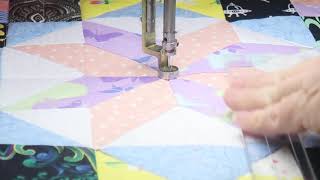 Bonnie Hunter Mystery Quilt 2020 FMQ Frolic Stars [upl. by Nylrahs]