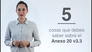 Minuto digital 5 cosas que debes de saber sobre el Anexo 20 v33 [upl. by Avilla]