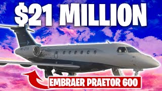 21 Million Embraer Praetor 600  Private Jet Perfection [upl. by Garihc]