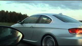 BMW E92 335i vs BMW E92 M3 20100616 [upl. by Clim]