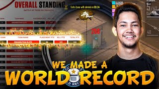 UNBELIEVABLE WORLD RECORD IN FREE FIRE ESPORTS   Pahadi Gamer ft OG Elite [upl. by Ashti]