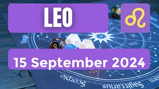 Leo horoscope  Leo Horoscope for Today 15 September 2024 [upl. by Tannie64]