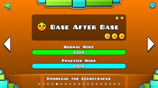 Geometry Dash  Base After Base All Coins [upl. by Lehcnom918]