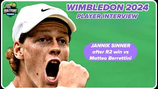 🎾Jannik Sinner quotIt was a tough matchquot  Wimbledon 2024 R2 Post Match Press Conference [upl. by Wales]