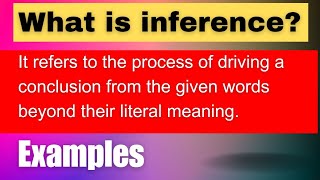 What is inference  Definition  Examples  Basic concept of inference  pragmatics  linguistics [upl. by Euqinor]