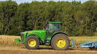 JOHN DEERE 8330  LEMKEN Karat 9  Déchaumage 2018 [upl. by Aisatana921]