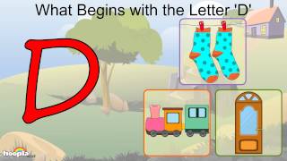 Learn About The Letter D  Preschool Activity  HooplaKidz [upl. by Ymmot]