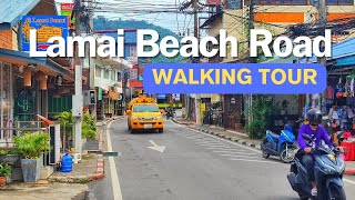 Lamai Beach Road Walking Tour In Koh Samui  Thailand Vlog  Mike Abroad [upl. by Gustavo486]