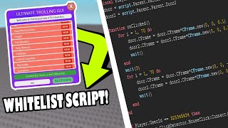 HOW TO CREATE A WHITELIST SCRIPT FOR UTG  Roblox  Studio [upl. by Nnednarb]