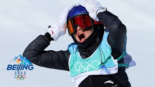 Eileen Gus HUGE final run grabs big air gold from Tess Ledeux  Winter Olympics 2022  NBC Sports [upl. by Aerdno]