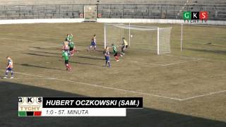 21 kolejka GKS Tychy  Jarota Jarocin 20 Oczkowski 10 [upl. by Alamac]