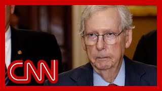 McConnell freezes in press conference and is unable to finish statement [upl. by Bacchus374]