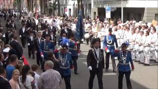 2017 0618 Parade St Seb Schützenverein Df Bilk YT [upl. by Lilak]