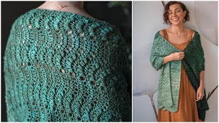 Easy StepbyStep Instructions to Crochet the Calming Beginner Friendly Colina Shawl [upl. by Aihseym]