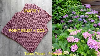 Cardigan Chouchou tutoriel tricot by Lidia Crochet Tricot [upl. by Eresed]