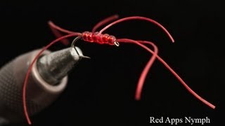 How to tie a Red Apps Bloodworm from Fishtec [upl. by Gilud307]