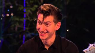 Arctic Monkeys  interview Glastonbury Festival UK 28th June 2013 [upl. by Wiggins]